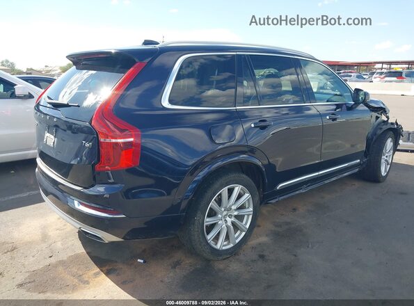 YV4A22PL6G1079637 2016 VOLVO XC90 Синий Задняя правая четверть
