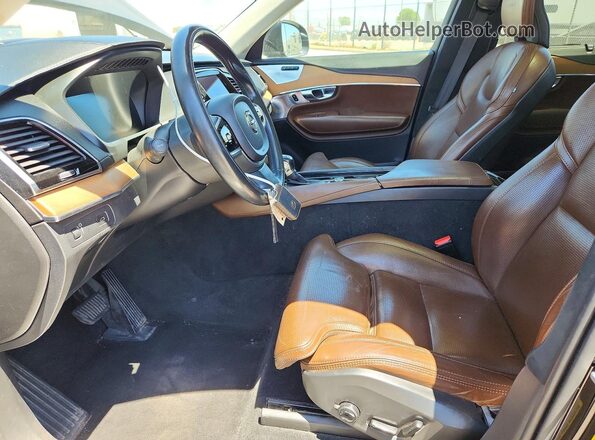YV4A22PL7K1488383 2019 VOLVO XC90 Black წინა სალონის ხედი