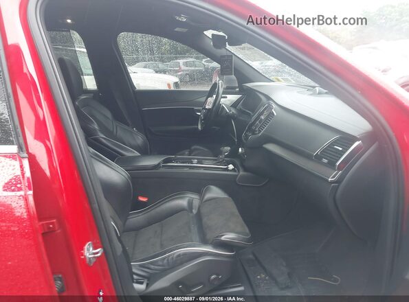 YV4A22PM4K1419935 2019 VOLVO XC90 Red Widok wnętrza z przodu
