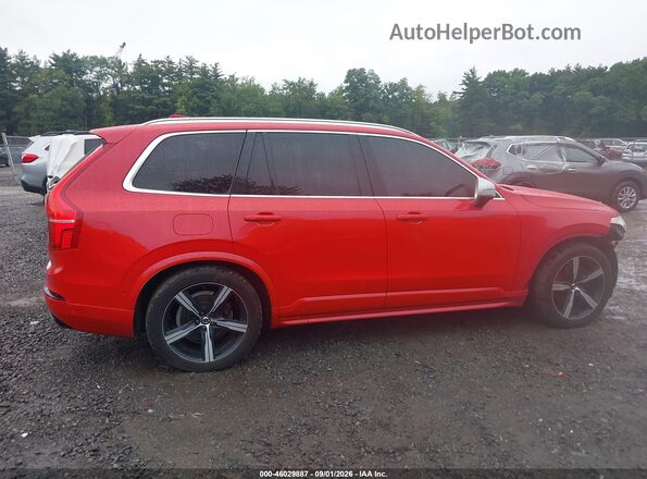 YV4A22PM4K1419935 2019 VOLVO XC90 Red Widok wnętrza z tyłu