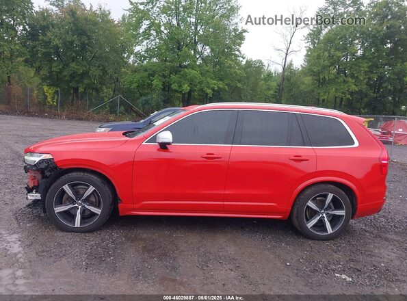 YV4A22PM4K1419935 2019 VOLVO XC90 Red Widok wnętrza 360 stopni