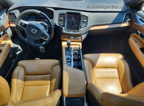 YV4A22PN8G1004147 2016 VOLVO XC90 Black Widok deski rozdzielczej