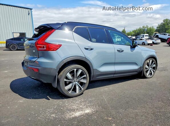 YV4ED3UR0M2576800 2021 VOLVO XC40 Gray Trasero derecho