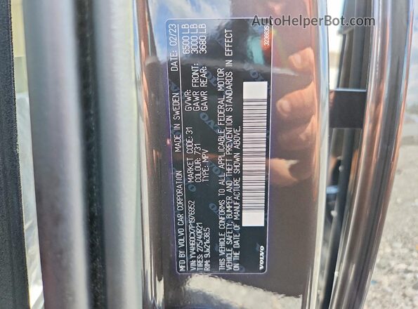 YV4H60CX7P1976952 2023 VOLVO XC90 Brown Vista interior de 360 grados