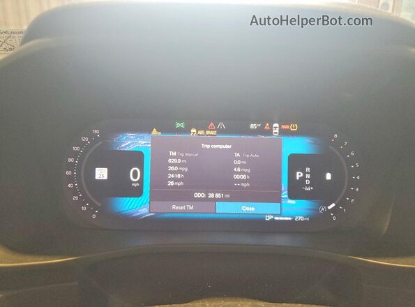 YV4L12UA1P2015188 2023 VOLVO XC40 Gray Вид щитка приладів