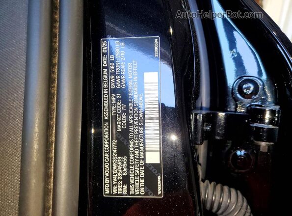 YV4L12WK3S2147772 2025 VOLVO V60 Черный Вид подкапотного пространства