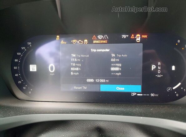 YV4L12WKXS2147977 2025 VOLVO V60 Синий Вид щитка приборов