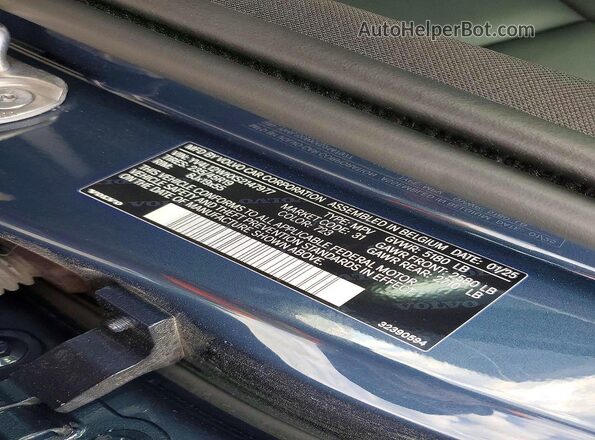 YV4L12WKXS2147977 2025 VOLVO V60 Синий Вид подкапотного пространства