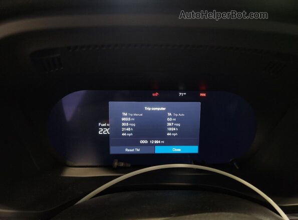 YV4M12RC3T1414392 2026 VOLVO XC60 Blue Instrument cluster view