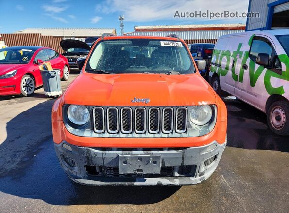 ZACCJAAB9HPF32210 2017 JEEP RENEGADE Orange Front view