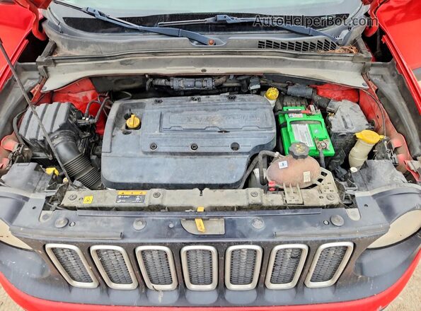 ZACCJAAW6GPC58868 2016 JEEP RENEGADE Red Vista del compartimento del motor