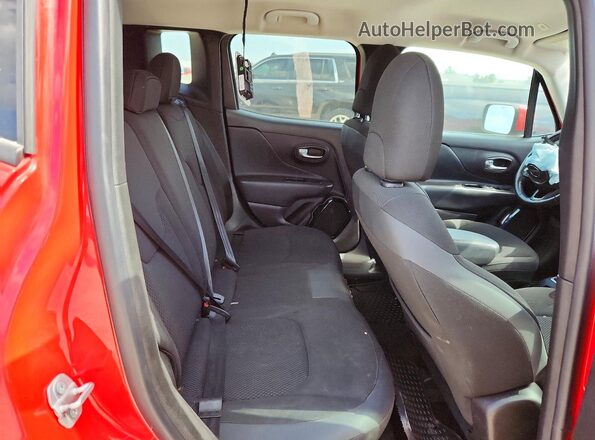 ZACCJABH1JPH33320 2018 JEEP RENEGADE Red Rear seats view