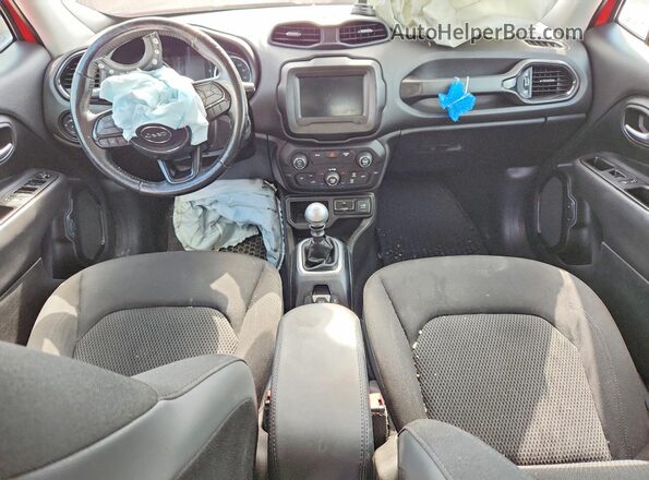 ZACCJABH1JPH33320 2018 JEEP RENEGADE Red Dashboard view