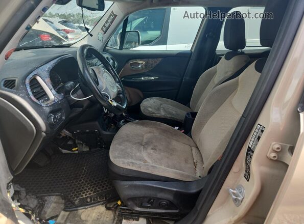 ZACCJABT4GPD23625 2016 JEEP RENEGADE Желто-коричневый Вид салона спереди