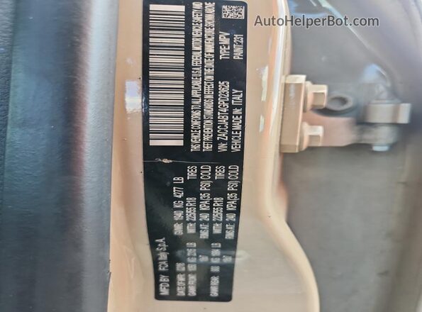 ZACCJABT4GPD23625 2016 JEEP RENEGADE Желто-коричневый Вид подкапотного пространства