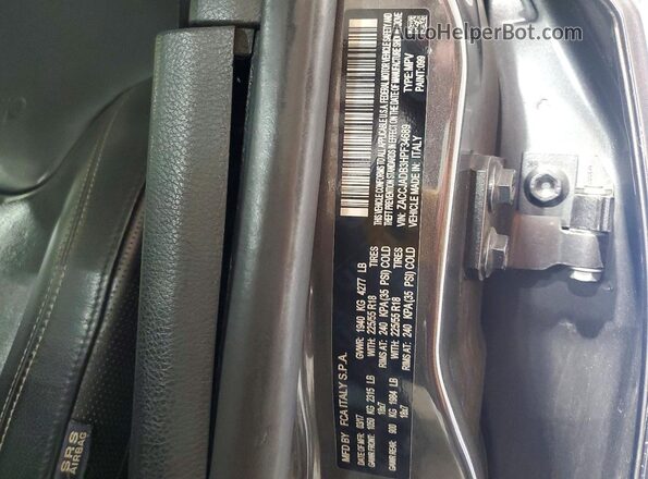 ZACCJADB3HPF34689 2017 JEEP RENEGADE Gray VIN sticker view