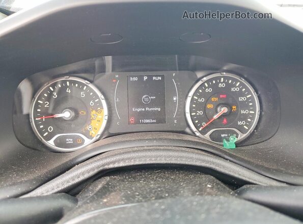 ZACCJBAB4JPH44721 2018 JEEP RENEGADE Blue Вид щитка приладів
