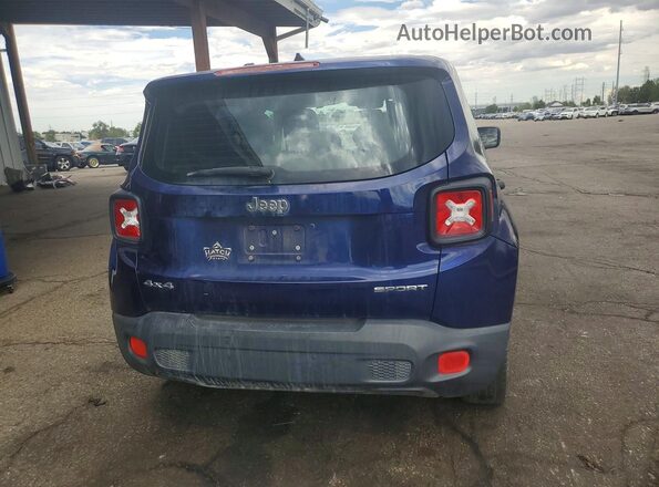 ZACCJBAW1GPC77480 2016 JEEP RENEGADE Blue უკანა ხედი