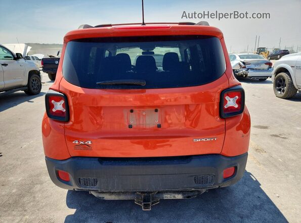 ZACCJBAW2GPE00770 2016 JEEP RENEGADE Orange Widok z tyłu