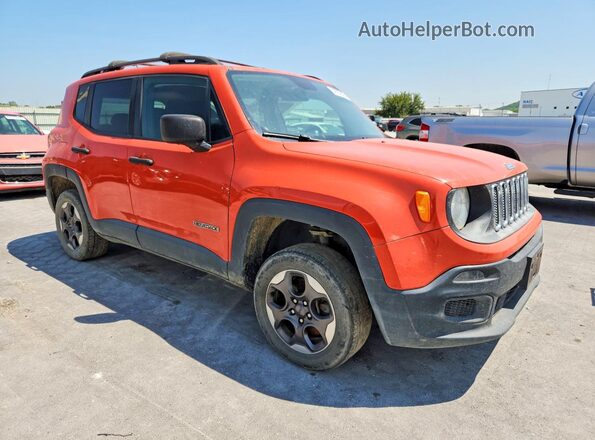 ZACCJBAW2GPE00770 2016 JEEP RENEGADE Orange Przód prawy