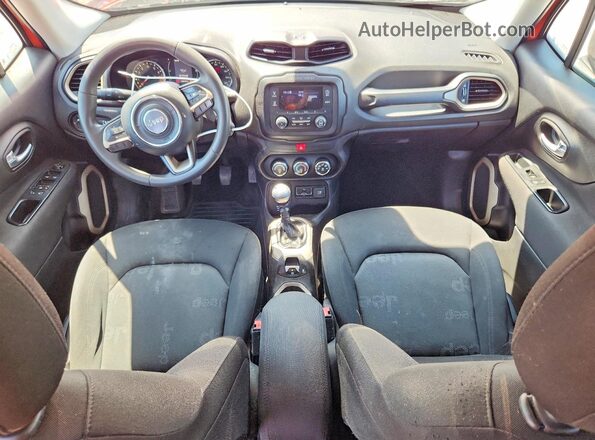 ZACCJBAW2GPE00770 2016 JEEP RENEGADE Orange Widok deski rozdzielczej