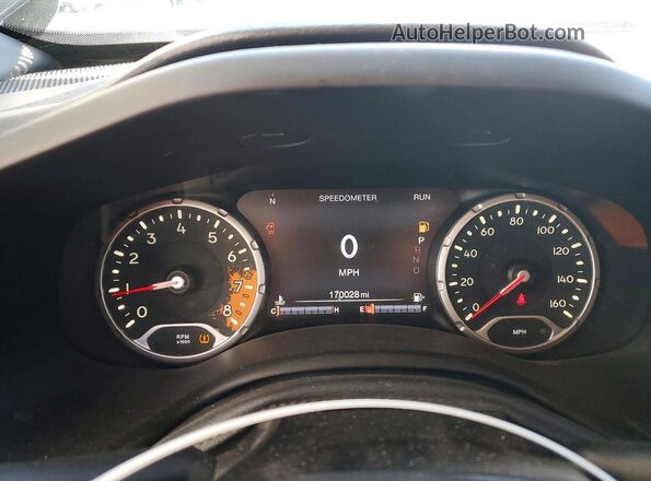ZACCJBCB1JPG78075 2018 JEEP RENEGADE Black Widok zestawu wskaźników