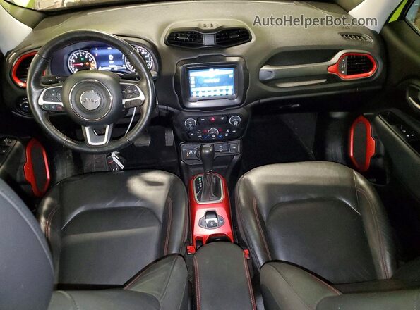ZACCJBCB2JPH86737 2018 JEEP RENEGADE Green Вид панелі приладів