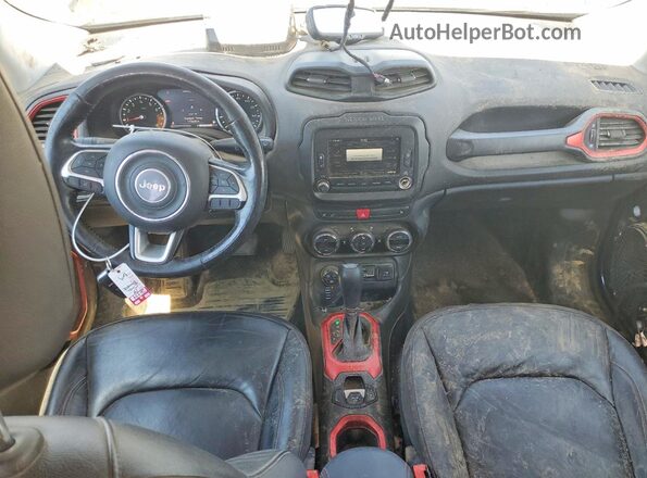 ZACCJBCB5HPF95873 2017 JEEP RENEGADE Blue Dashboard view