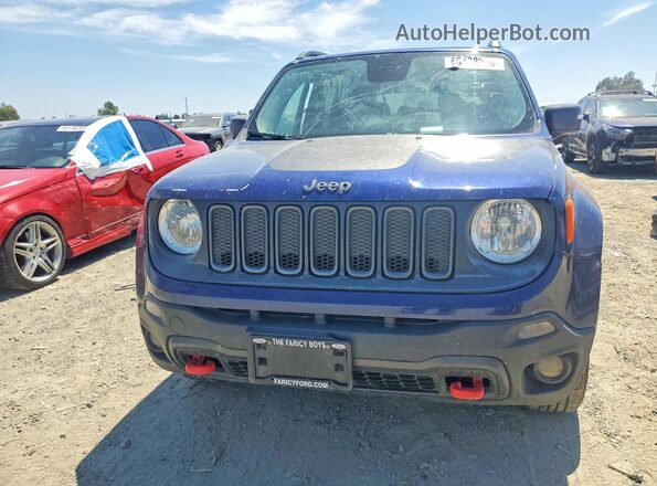 ZACCJBCB5HPF95873 2017 JEEP RENEGADE Blue Front view