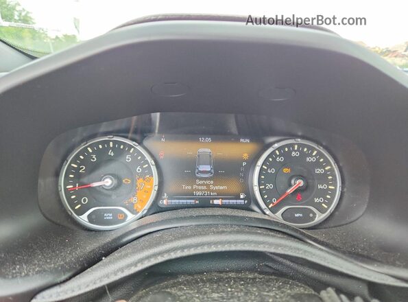ZACCJBCB7JPH88872 2018 JEEP RENEGADE White Instrument cluster view