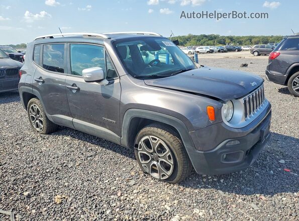 ZACCJBDT5GPD39884 2016 JEEP RENEGADE Gray Delantero derecho
