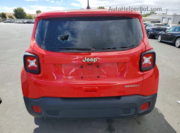 ZACNJAAB1LPL64979 2020 JEEP RENEGADE Red Вид ззаду