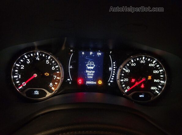 ZACNJAAB9LPL06957 2020 JEEP RENEGADE Blue Widok zestawu wskaźników