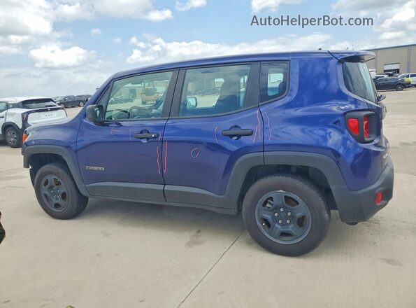 ZACNJBAB0KPJ74496 2019 JEEP RENEGADE Синий Задняя левая четверть