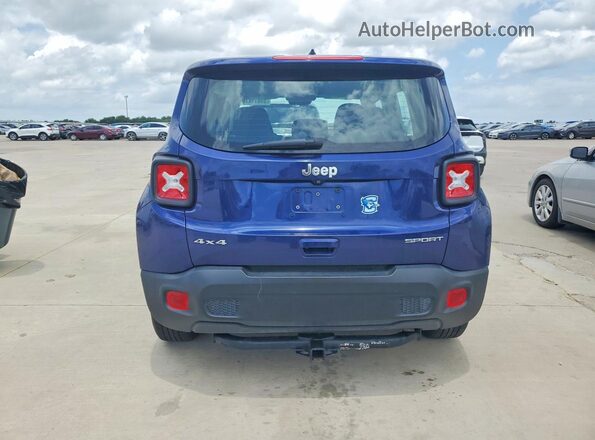ZACNJBAB0KPJ74496 2019 JEEP RENEGADE Синий Вид сзади