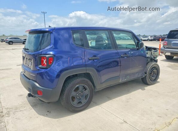 ZACNJBAB0KPJ74496 2019 JEEP RENEGADE Синий Задняя правая четверть