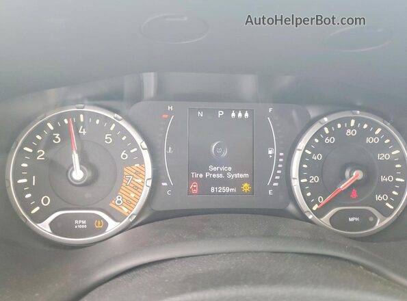 ZACNJBAB0KPJ74496 2019 JEEP RENEGADE Синий Вид щитка приборов