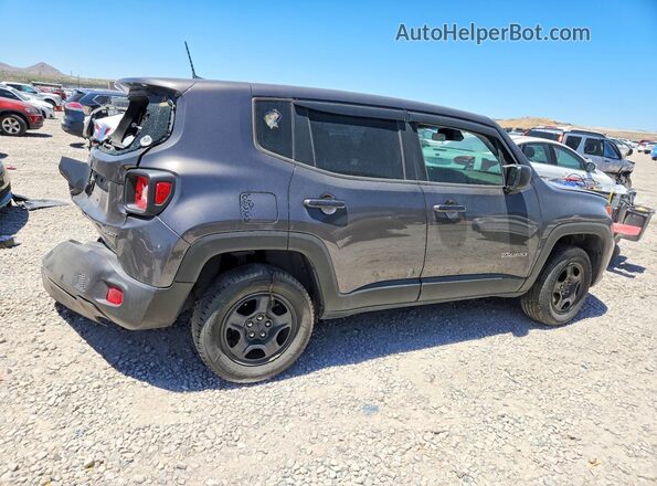 ZACNJBAB8KPJ81387 2019 JEEP RENEGADE Gray Trasero derecho