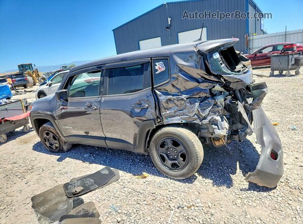 ZACNJBAB8KPJ81387 2019 JEEP RENEGADE Gray Trasero izquierdo