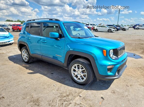 ZACNJBBB4LPL23010 2020 JEEP RENEGADE Teal Front right