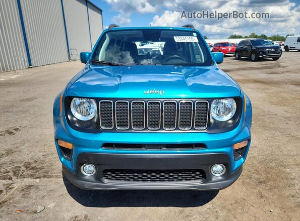 ZACNJBBB4LPL23010 2020 JEEP RENEGADE Teal Front view