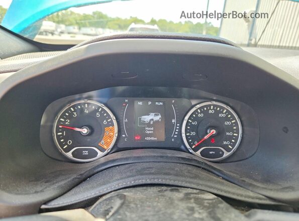 ZACNJBBB4LPL23010 2020 JEEP RENEGADE Teal Instrument cluster view