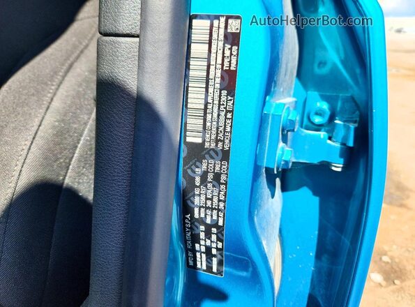 ZACNJBBB4LPL23010 2020 JEEP RENEGADE Teal VIN sticker view
