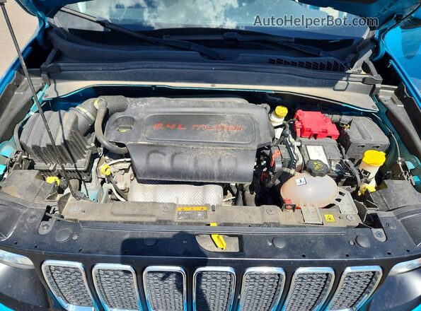 ZACNJBBB4LPL23010 2020 JEEP RENEGADE Teal Engine compartment view
