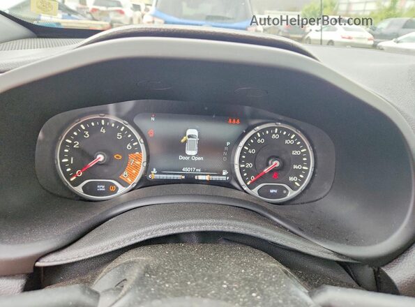 ZACNJBC11KPK00091 2019 JEEP RENEGADE White Vista del cuadro de instrumentos