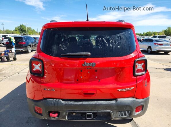 ZACNJBC14LPL14698 2020 JEEP RENEGADE Red Հետևի տեսք