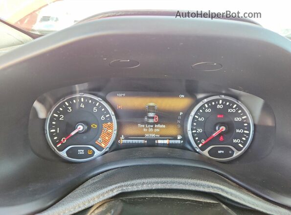 ZACNJBC14LPL14698 2020 JEEP RENEGADE Red Սարքավորումների վահանակի տեսք