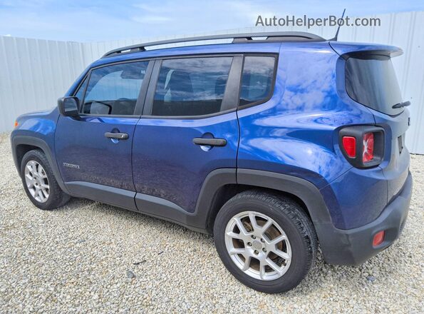 ZACNJCAB8MPM17397 2021 JEEP RENEGADE Blue Trasero izquierdo