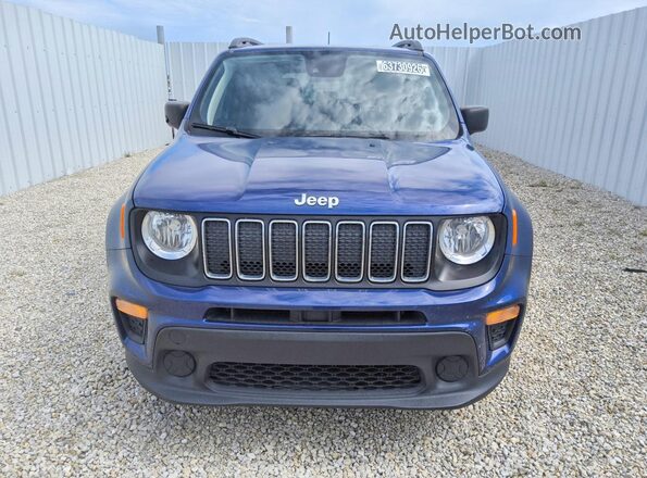 ZACNJCAB8MPM17397 2021 JEEP RENEGADE Blue Vista frontal