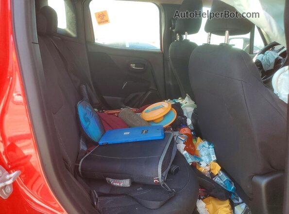 ZACNJCABXMPM18678 2021 JEEP RENEGADE Red Rear seats view